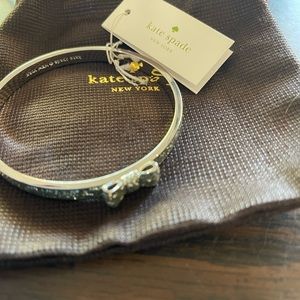 Kate Spade “Take a Bow” silver bracelet new with tags!